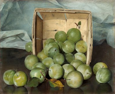 Grüne Pflaumen, um 1885 von Joseph Decker