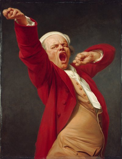 Selbstporträt, gähnend, ca. 1783 von Joseph Ducreux