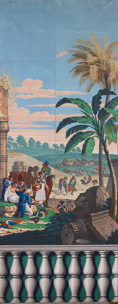 Szenische Tapete: Die Schlacht von Heliopolis von Joseph Dufour