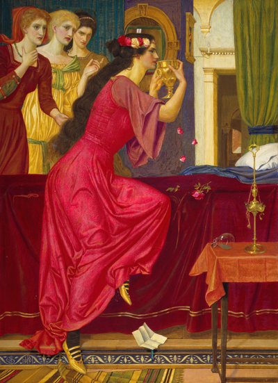 Sigismonda trinkt das Gift von Joseph Edward Southall