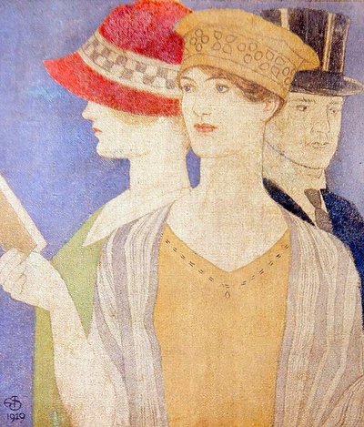 Besucher einer Ausstellung von Joseph Edward Southall