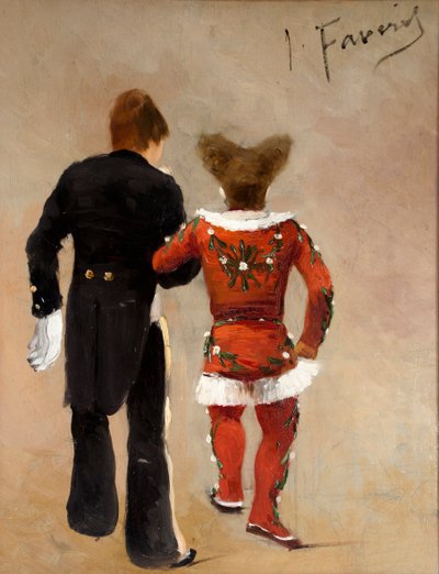 Zwei Clowns von Joseph Faverot