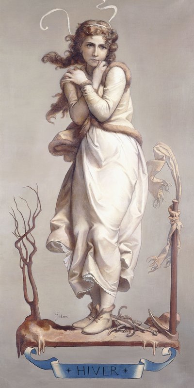 Die vier Jahreszeiten - Winter, 1873-74 von Joseph Felon