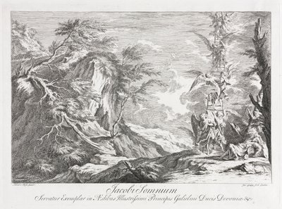 Jakobs Traum, um 1720 von Joseph Goupy