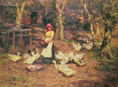 Enten füttern von Joseph Harold Swanwick