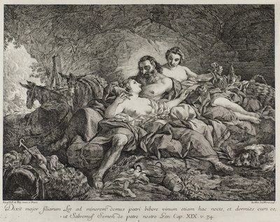 Lot und seine Töchter, 1748 von Joseph Marie Vien