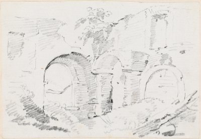 Römische Mauern von Joseph Marie Vien