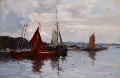 Fischerboote im Hafen von Joseph Milne