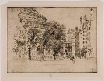 Albert Hall, London von Joseph Pennell