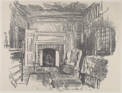 Schlafzimmer, Stenton von Joseph Pennell