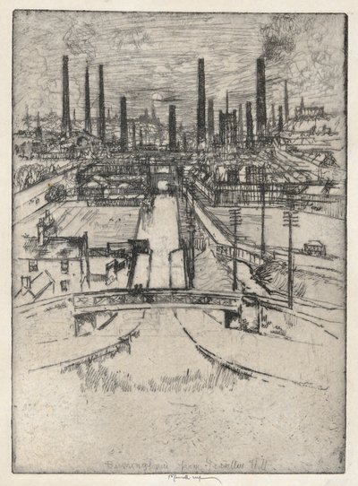 Birmingham von Granlley Hill von Joseph Pennell