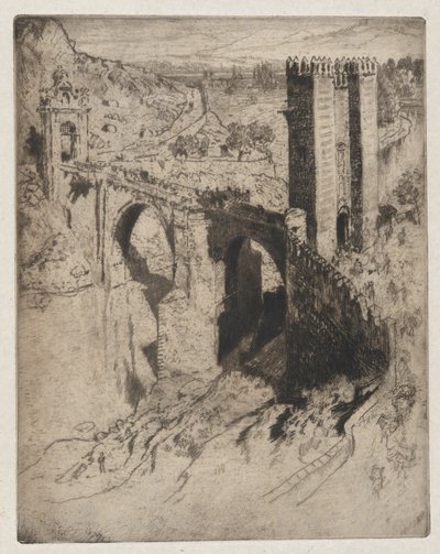 Brücke von Alcantara von Joseph Pennell