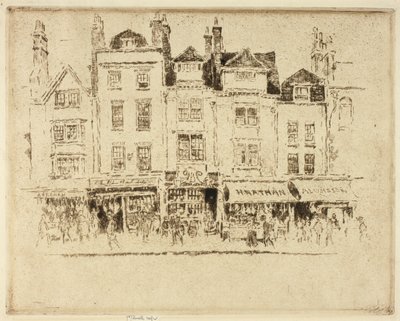 Metzgerreihe, Whitechapel von Joseph Pennell