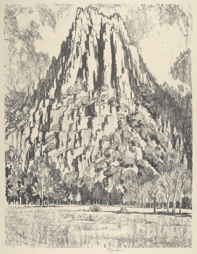 Strebepfeiler, Yosemite, 1912 von Joseph Pennell