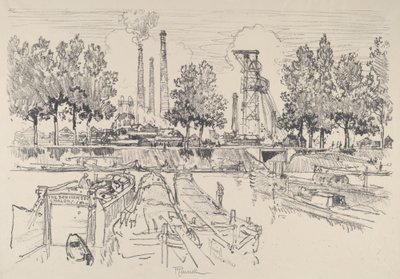 Kohleminen, Monceau, Frankreich, 1911 von Joseph Pennell