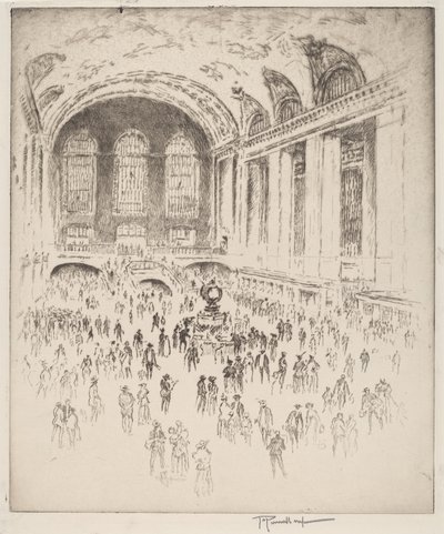 Halle, Grand Central, New York von Joseph Pennell