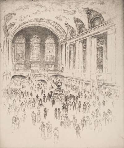 Halle, Grand Central, New York, 1919 von Joseph Pennell