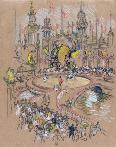 Coney Island von Joseph Pennell