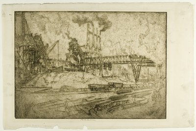 Kräne, Bessemer von Joseph Pennell