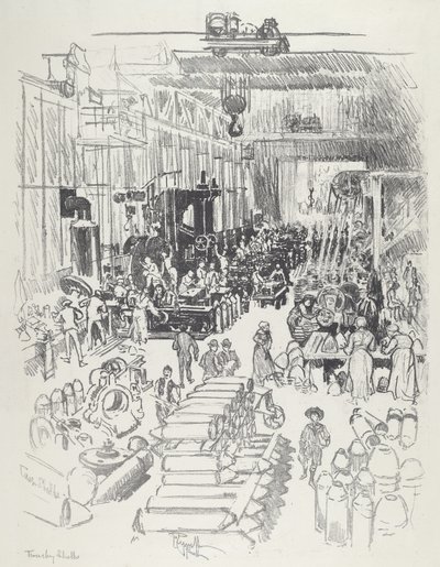 Granaten fertigstellen von Joseph Pennell