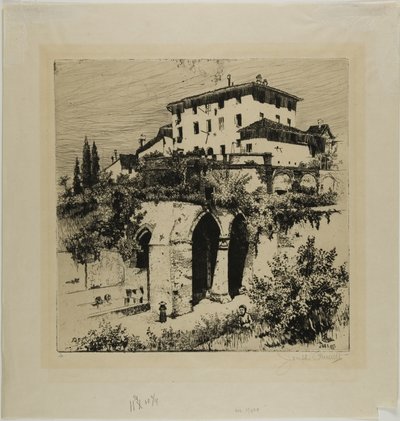 Fonte Nuova, Siena von Joseph Pennell