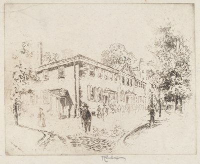 Fourth Street, Meeting House, Philadelphia von Joseph Pennell