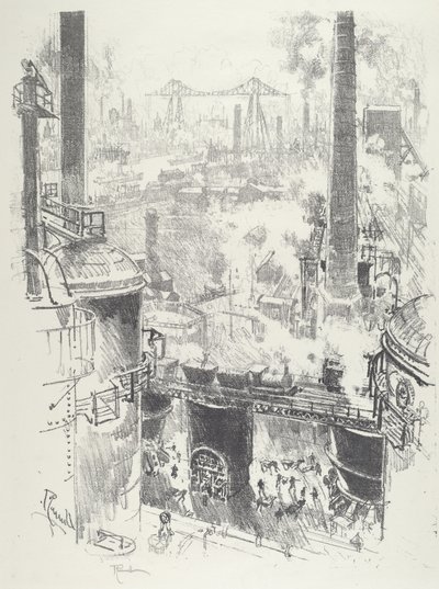 Von den Spitzen der Öfen von Joseph Pennell