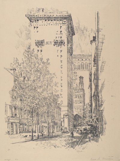 Girard Straße von Joseph Pennell