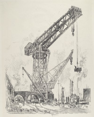 Made in Germany, der Große Kran von Joseph Pennell