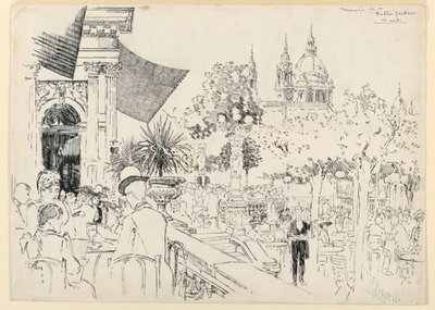 Musik in einem öffentlichen Garten von Joseph Pennell