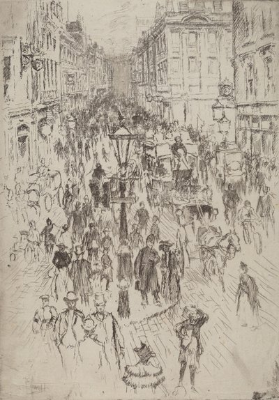 New Oxford Street, London von Joseph Pennell