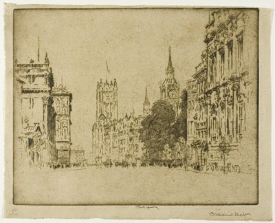 Parliament Street, Westminster von Joseph Pennell
