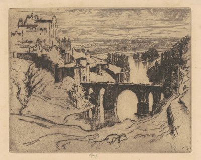 St. Martins Brücke, Toledo von Joseph Pennell