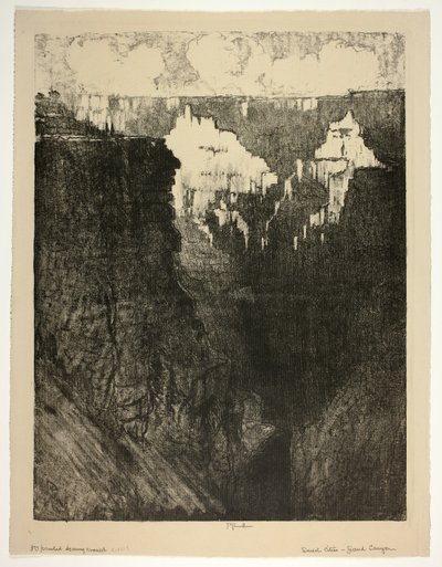 Sonnenuntergangsstädte im Grand Canyon von Joseph Pennell