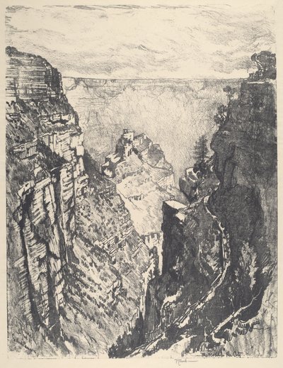 Der Bright Angel Trail von Joseph Pennell