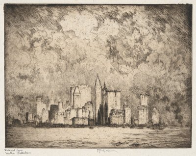 Die Stadt im Jahr 1915 von Joseph Pennell