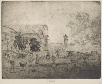 Der Kristallpalast von Joseph Pennell