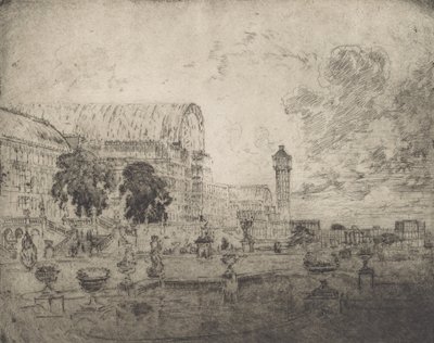 Der Kristallpalast von Joseph Pennell