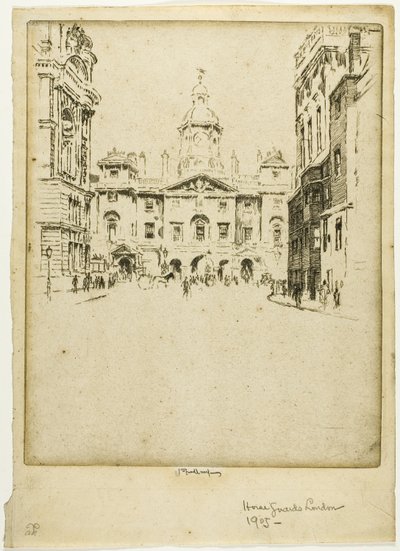Die Horse Guards von Joseph Pennell
