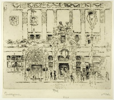 Das Institut, Piccadilly von Joseph Pennell
