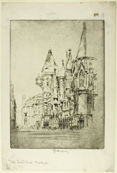 Das Gerichtsgebäude von Joseph Pennell