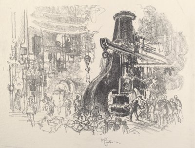 Die kleinen Männer mit dem großen Hammer von Joseph Pennell