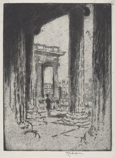 Das Portikus, Britisches Museum von Joseph Pennell