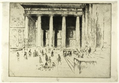 Die Stufen, Britisches Museum von Joseph Pennell