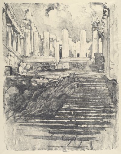 Der Weg zur Akropolis von Joseph Pennell