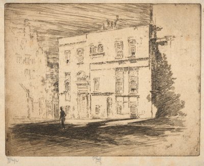 Das Weiße Haus: Radierung von Joseph Pennell