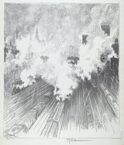 Bahnhof, St. Louis von Joseph Pennell