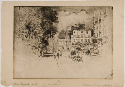 Tyburn, Das Auto von Joseph Pennell