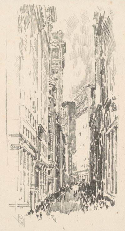 William Street, 1904 von Joseph Pennell