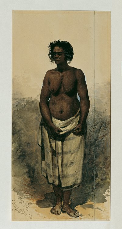Eingeborenenfrau aus Woolongong, Australien von Joseph Selleny